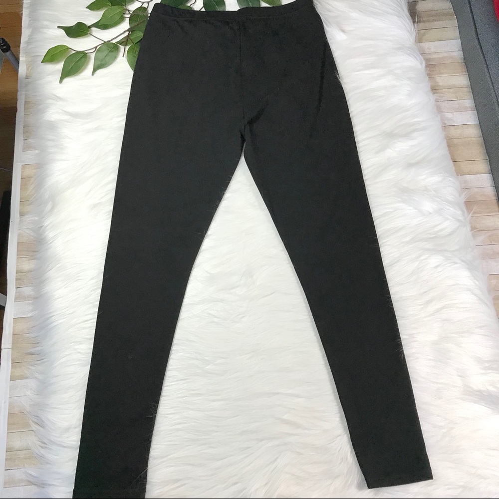 Faux Leather Leggings Sz M - Picture 3 of 7